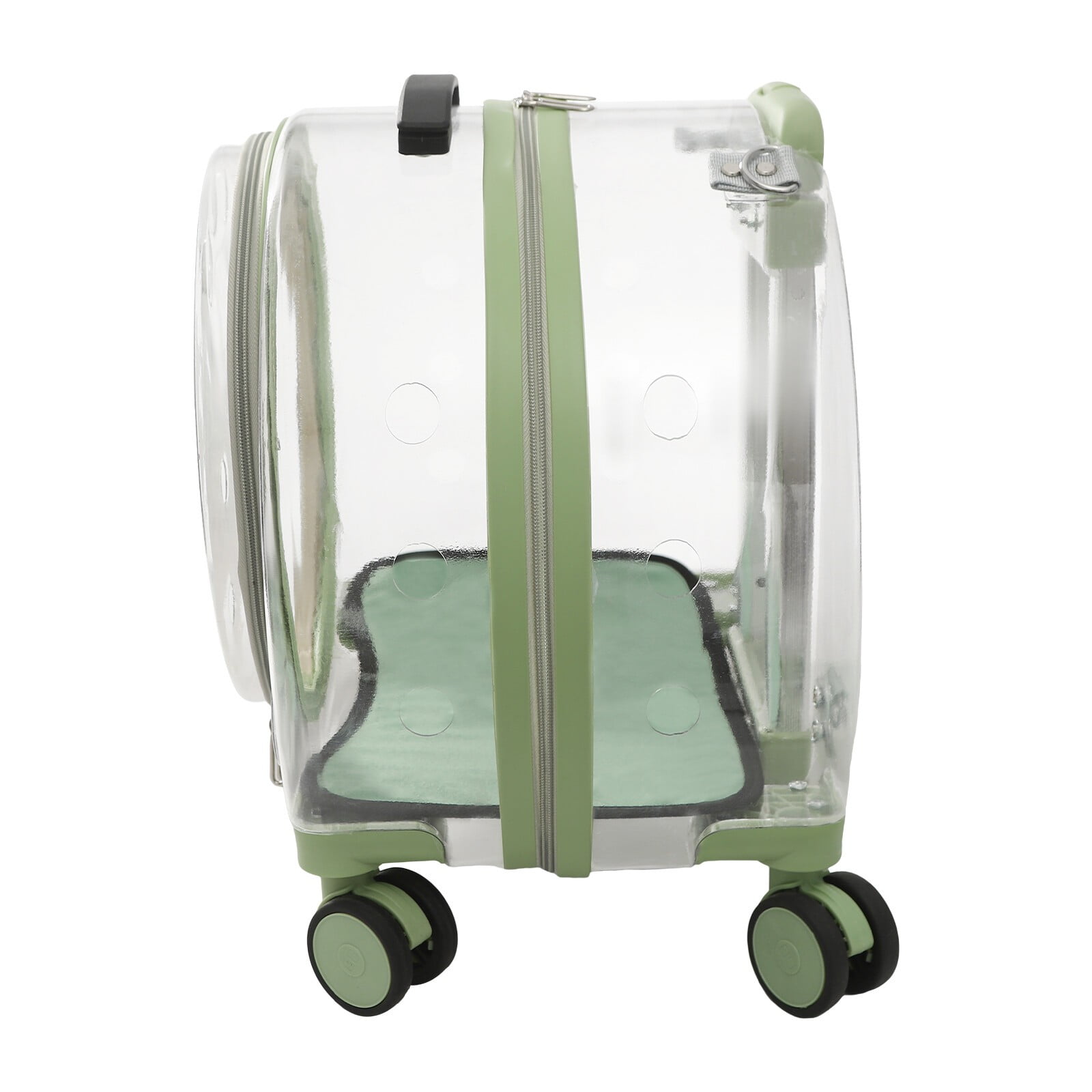 9kg/19.84lbs Portable Cat Carrier Fully Breathable Hard Pet Bag with Rolling Wheels for Dogs, Cats, & Bunnies - Image 12