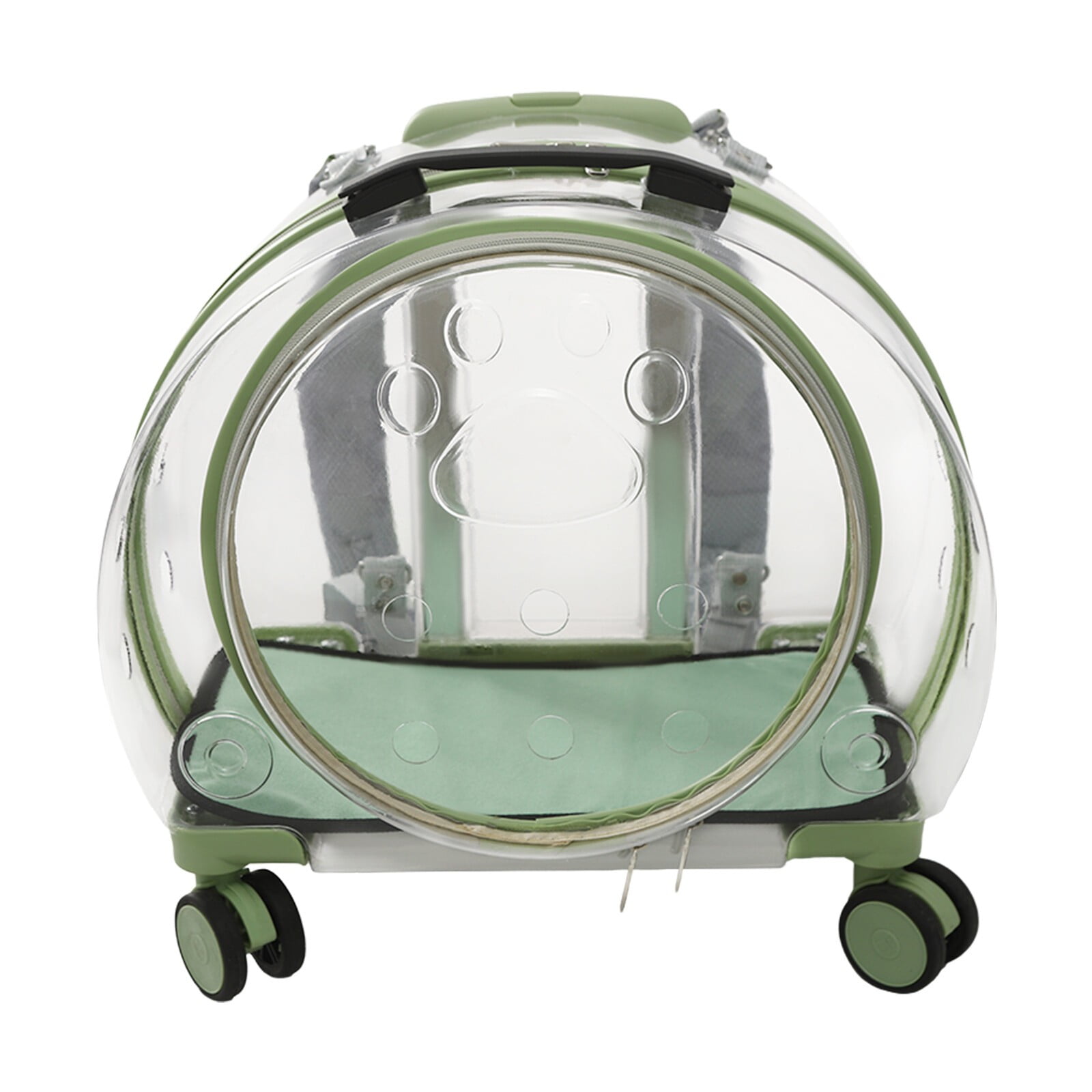 9kg/19.84lbs Portable Cat Carrier Fully Breathable Hard Pet Bag with Rolling Wheels for Dogs, Cats, & Bunnies - Image 14