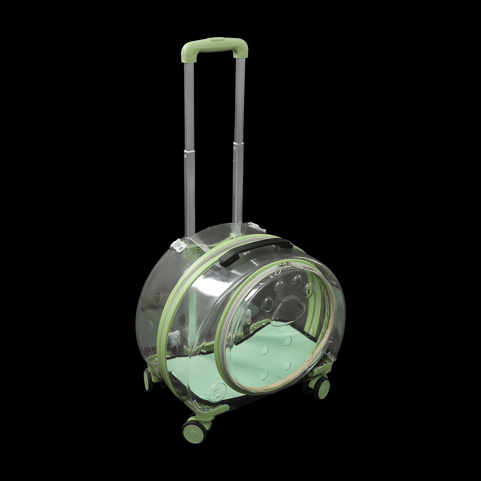 9kg/19.84lbs Portable Cat Carrier Fully Breathable Hard Pet Bag with Rolling Wheels for Dogs, Cats, & Bunnies - Image 17