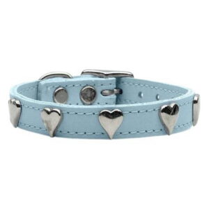 Heart Leather Baby Blue 16
