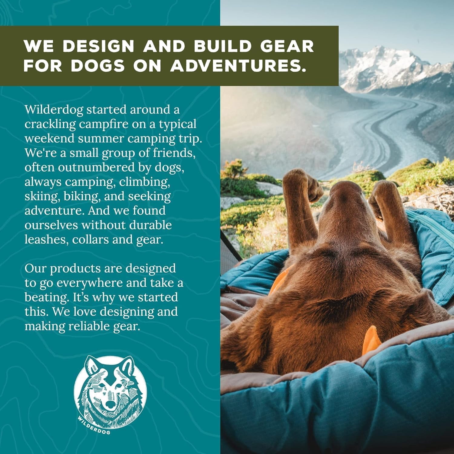 Dog Backpack with Built in Harness and Back-Mounted D-Ring Leash Attachment, Handle, Two Saddlebags with 4 Total Pockets, Built in Poop Bag Dispenser (Huckleberry, Large) - Image 6