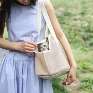 Dog Chest Carrier Portable Pet Purse Sling Foldable Breathable Pet Mesh Sling Small Dog Cat SoftSided Car