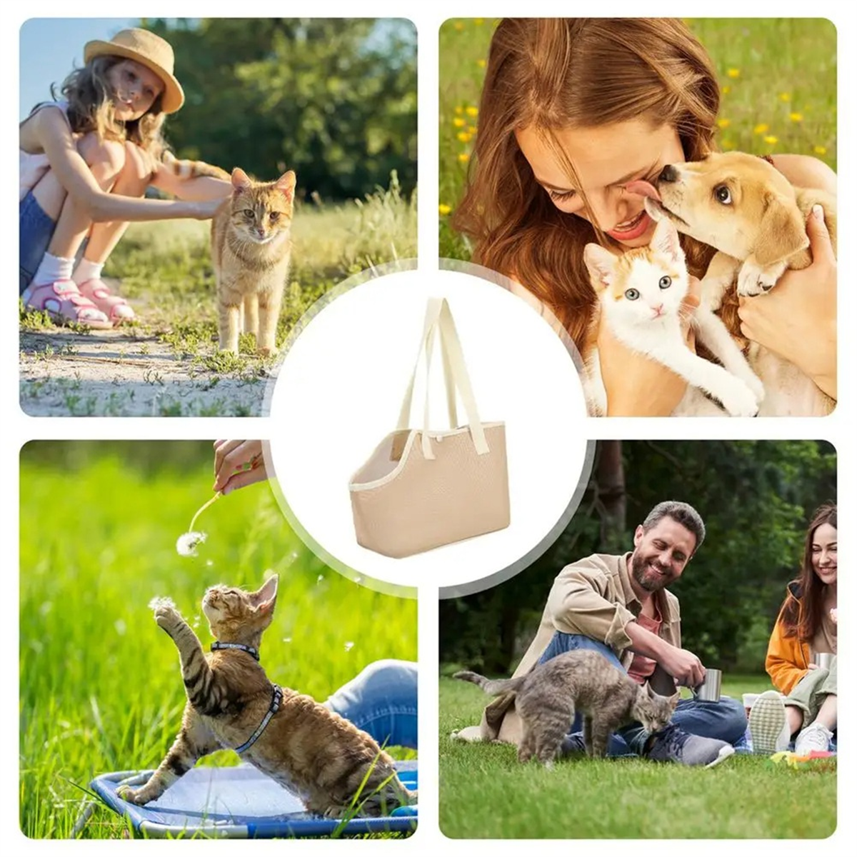 Dog Chest Carrier Portable Pet Purse Sling Foldable Breathable Pet Mesh Sling Small Dog Cat SoftSided Car - Image 9