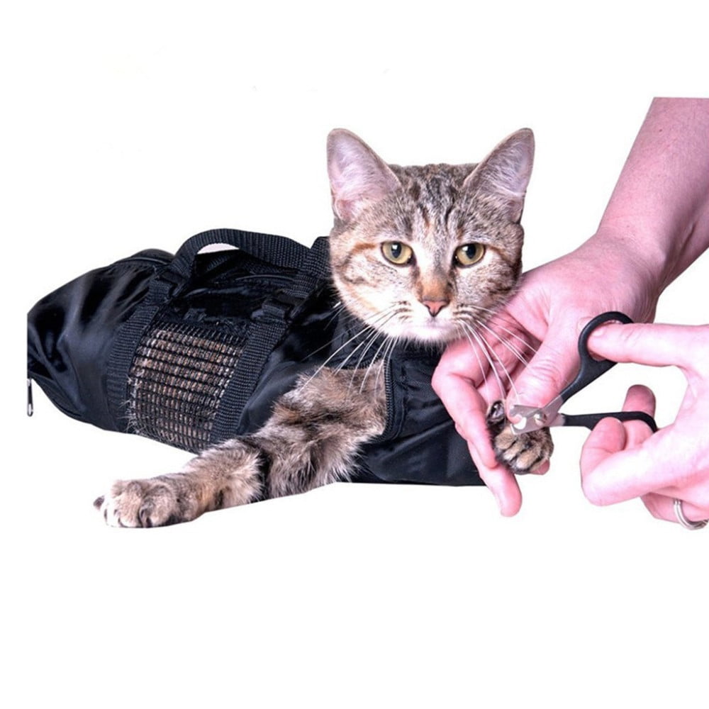 Cat Nail Clipping Cleaning Grooming Restraint Bag, Cat Grooming Bag, Pet Carrier Grooming Bag, No Scratching Biting for Bathing Nail Trimming Injecting Examining - Image 2