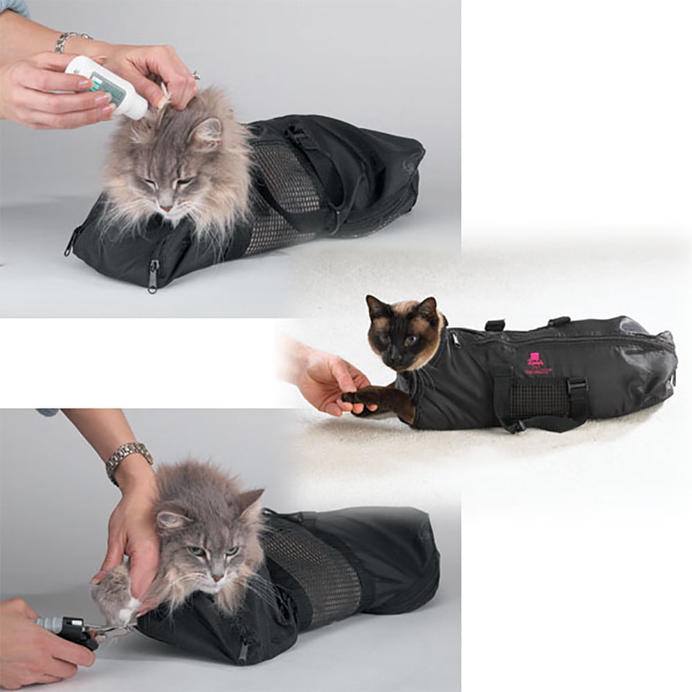 Cat Nail Clipping Cleaning Grooming Restraint Bag, Cat Grooming Bag, Pet Carrier Grooming Bag, No Scratching Biting for Bathing Nail Trimming Injecting Examining - Image 6