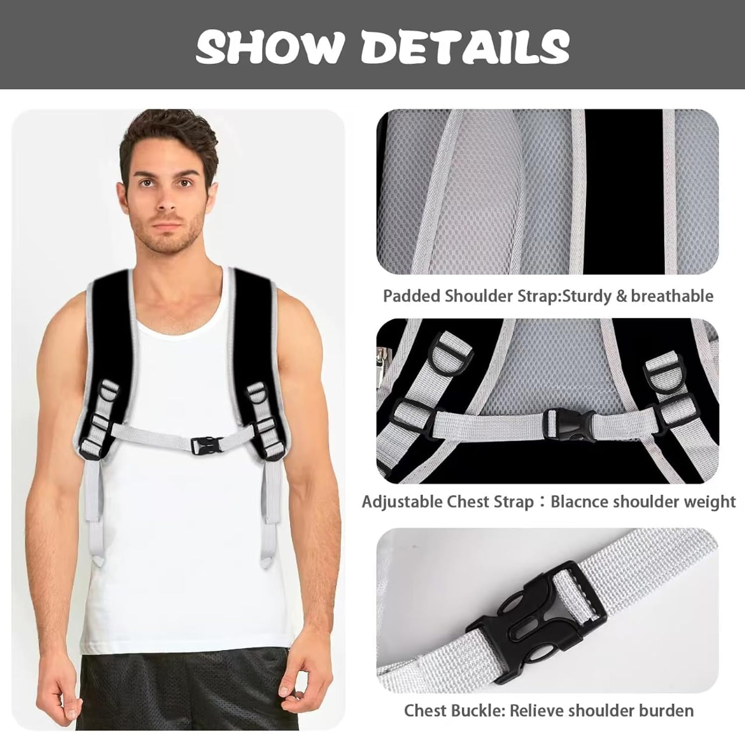 Cat Backpack Carrier,Pet Carrier Airline Approved for Small Dog Cat Puppy Kitten Bunny,Ventilated Mesh Design Animal Backpack for Hiking Camping Travel Bag (Black) - Image 4