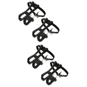 2 Sets Exercise Bike Pedal Straps Dog Muzzle Shoe Harness Fitness