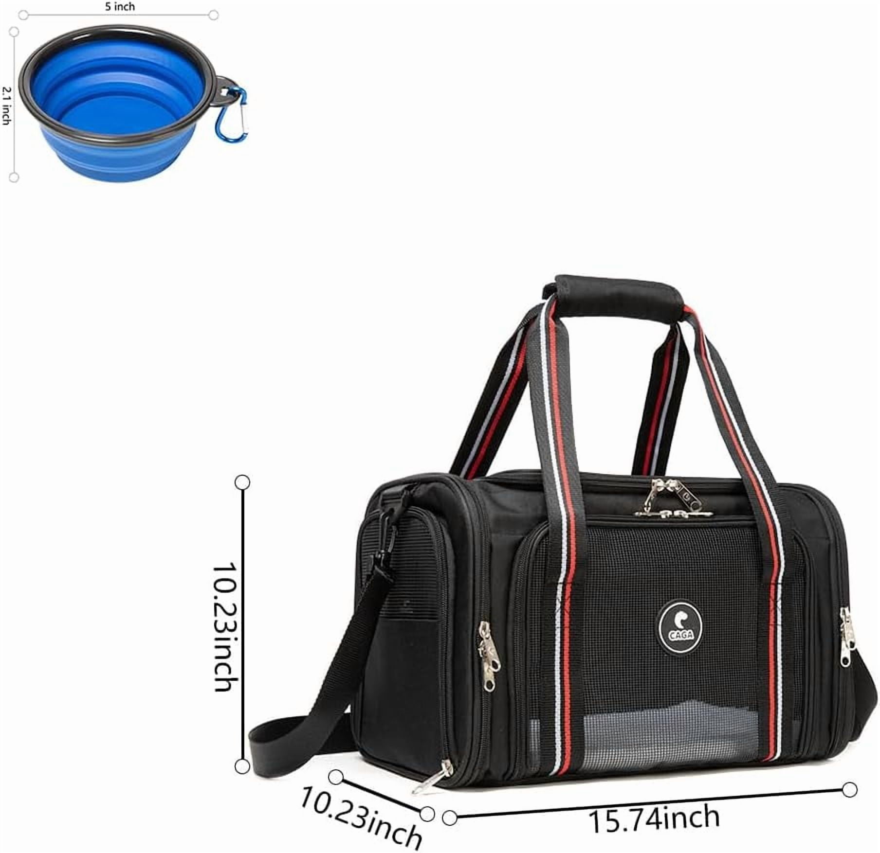 Soft-Sided Pet Carrier with Ventilation - Foldable & Collapsible for Small to Medium Dogs & Cats up to 15 lbs - Image 2