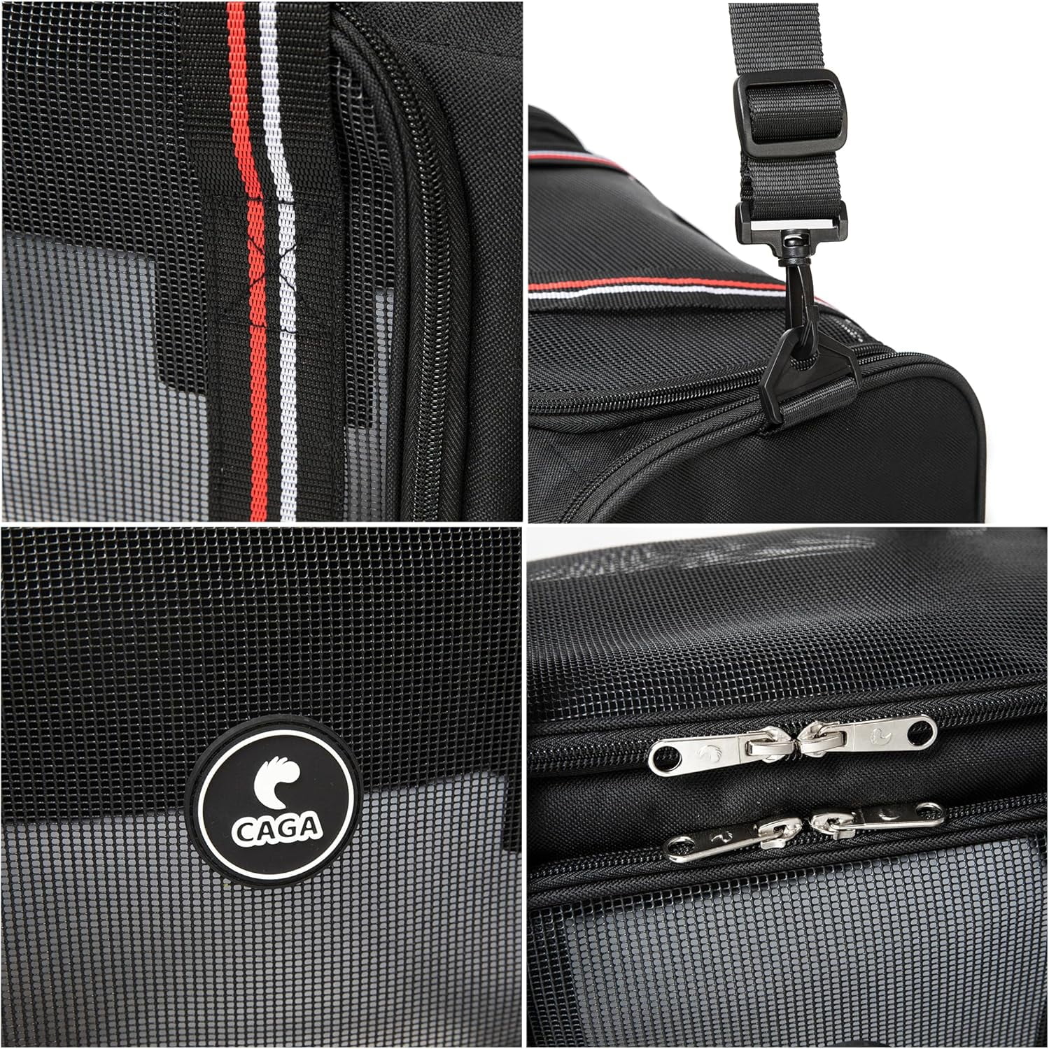 Soft-Sided Pet Carrier with Ventilation - Foldable & Collapsible for Small to Medium Dogs & Cats up to 15 lbs - Image 3