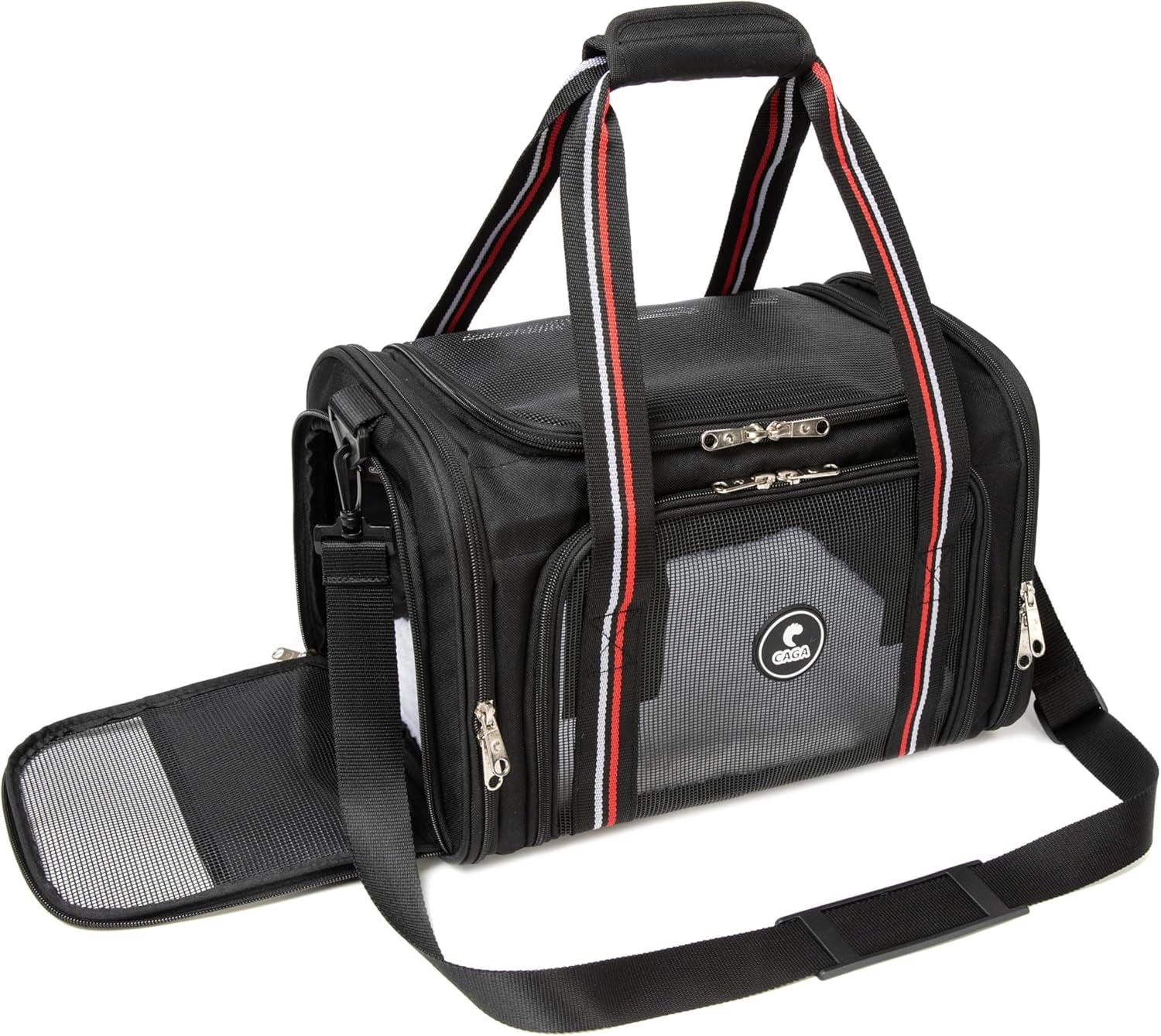 Soft-Sided Pet Carrier with Ventilation - Foldable & Collapsible for Small to Medium Dogs & Cats up to 15 lbs - Image 4