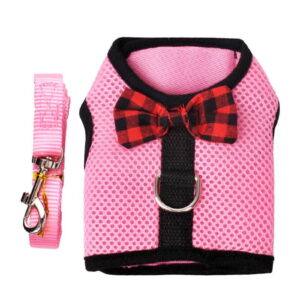 Dog Teacup Chihuahua Harness Lead Mesh Vest XXXS XXS for Tiny Kitty Cat Yorkie