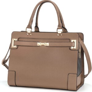 Fashion Pet Carrier Dog Cat Carrier Purse Soft-Sided Leather Handbag Pet Tote Bag for Small Dogs Puppy and Cats TSA Airline Approved (Khaki)