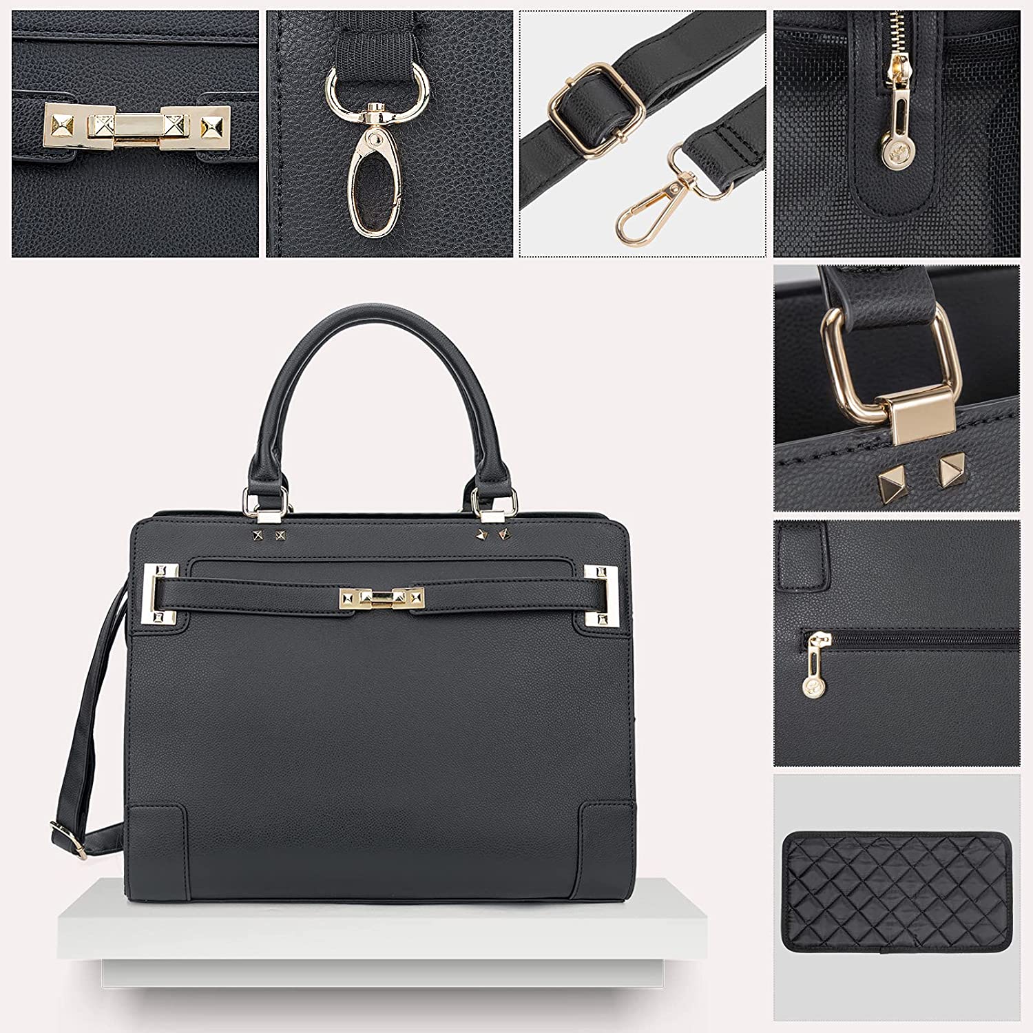 Fashion Pet Carrier Dog Cat Carrier Purse Soft-Sided Leather Handbag Pet Tote Bag for Small Dogs Puppy and Cats TSA Airline Approved (Khaki) - Image 40