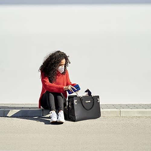 Fashion Pet Carrier Dog Cat Carrier Purse Soft-Sided Leather Handbag Pet Tote Bag for Small Dogs Puppy and Cats TSA Airline Approved (Khaki) - Image 41