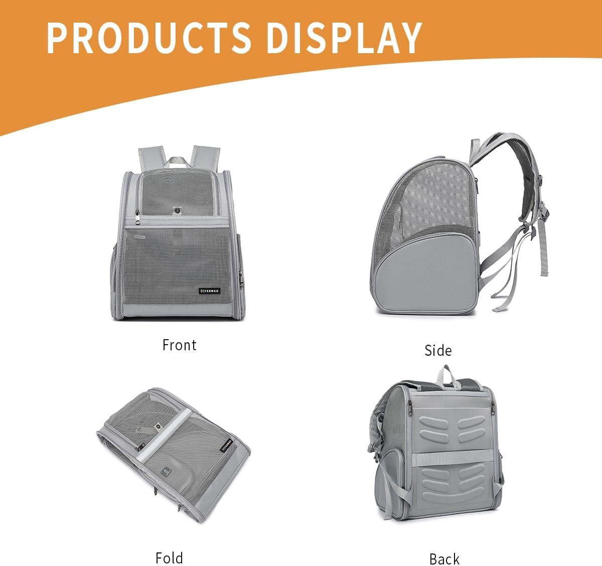 Cat Backpack Carrier,Airline Approve Carrier Backpack Small Dog and Middle Cat Puppy Kitty,Fully Breathable Mesh Desing Pet Travel Bag Up to 15 Lbs,Great for Travel Hiking Camping Outdoor(DarkGreen) - Image 7