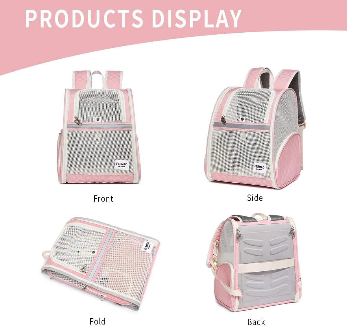 Cat Backpack Carrier,Airline Approve Carrier Backpack Small Dog and Middle Cat Puppy Kitty,Fully Breathable Mesh Desing Pet Travel Bag Up to 15 Lbs,Great for Travel Hiking Camping Outdoor(DarkGreen) - Image 23