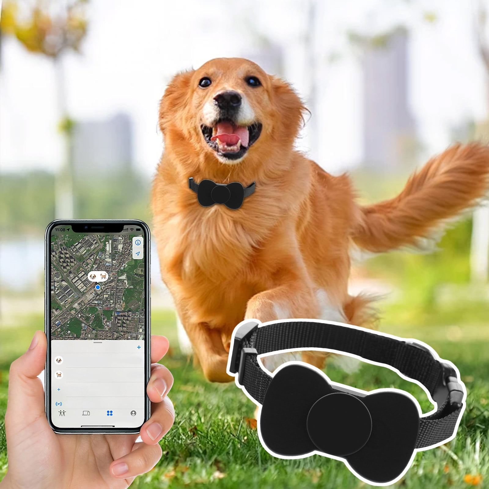Pet Tracker for Dogs and Cats, GPS Location Device with No Monthly Fee, Compatible with Find My Network for Apple iOS, Lightweight and Durable Collar Attachment - Image 4