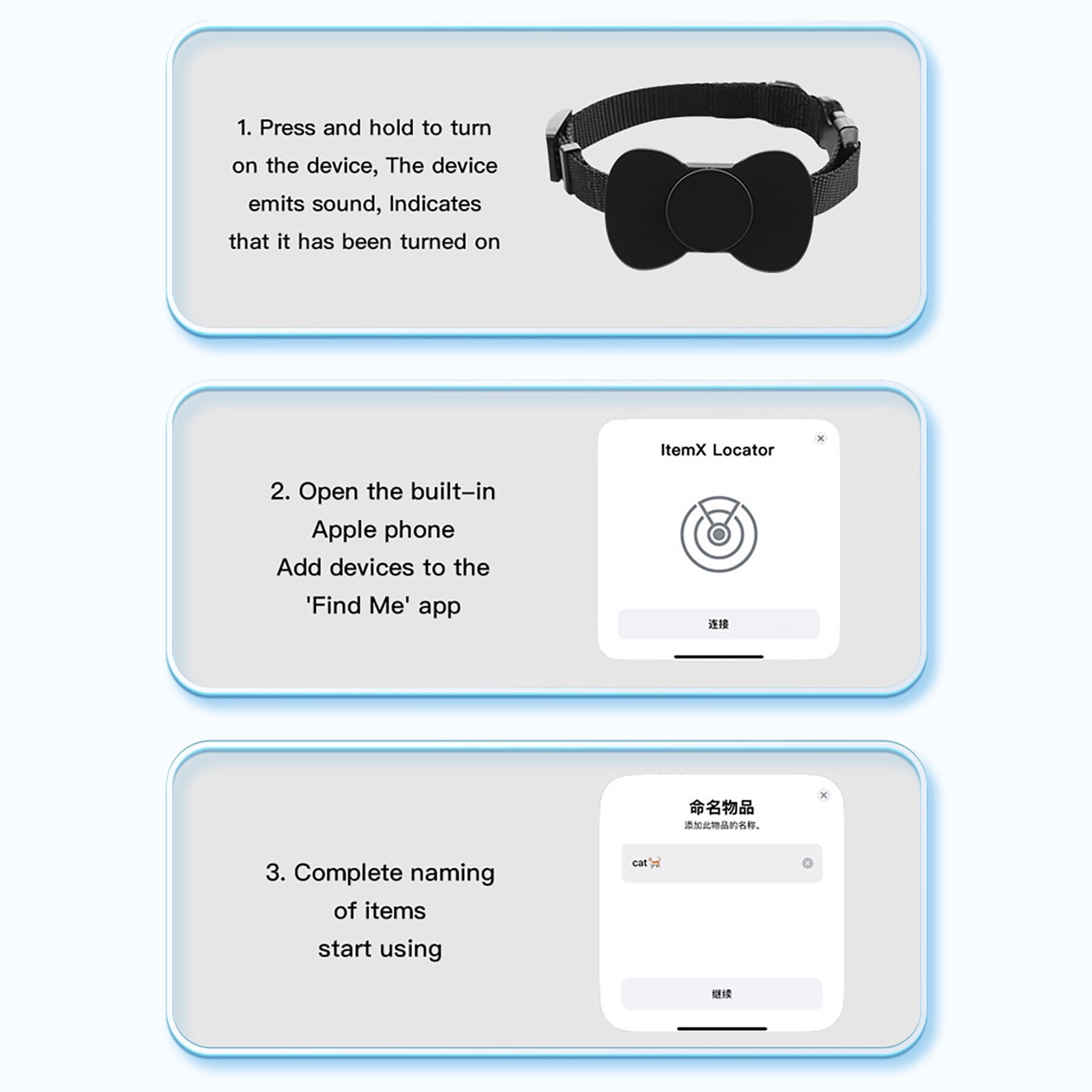 Pet Tracker for Dogs and Cats, GPS Location Device with No Monthly Fee, Compatible with Find My Network for Apple iOS, Lightweight and Durable Collar Attachment - Image 8