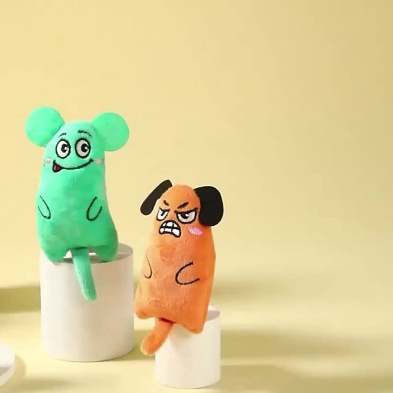 4-Piece Pet Accessory Set - Includes 2 Adjustable Pet Collars (7.48-12.6 Inch) with Bells for Cats & Small Dogs + 2 Interactive Plush Toys - Image 3