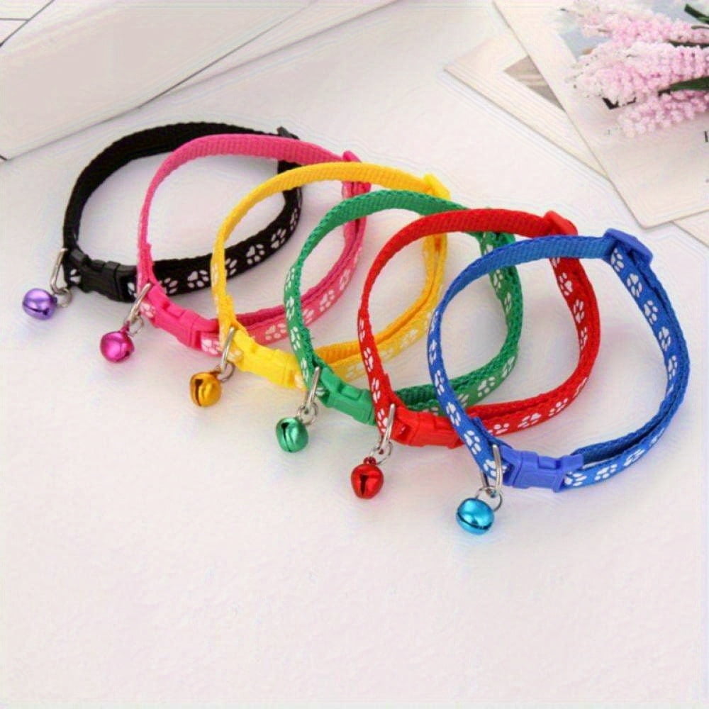 4-Piece Pet Accessory Set - Includes 2 Adjustable Pet Collars (7.48-12.6 Inch) with Bells for Cats & Small Dogs + 2 Interactive Plush Toys - Image 4