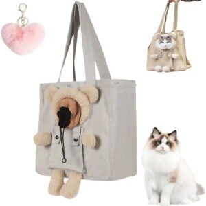 Pet Carrier Shoulder Bag, 2026 New Pet Shoulder Carrier,Portable Pet Carriers Oxford Cloth Bag with Safety Zipper & Leash Clip for Small Dogs, Cats and Pets